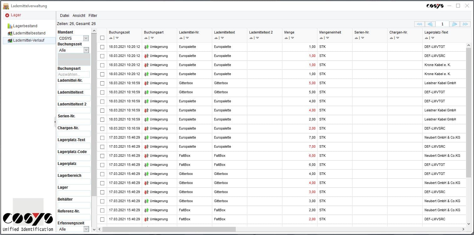 COSYS WebDesk Transport COSYS WebDesk Transport